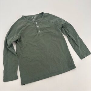 June & January Green Henley Longsleeve Shirt Size 7 8